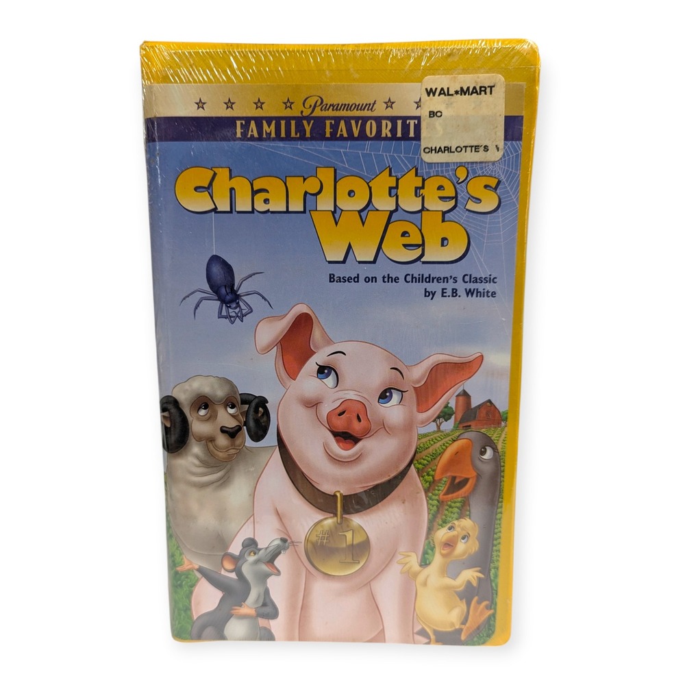 Charlottes Web VHS Paramount Family Favorites Animated Musical Factory Sealed